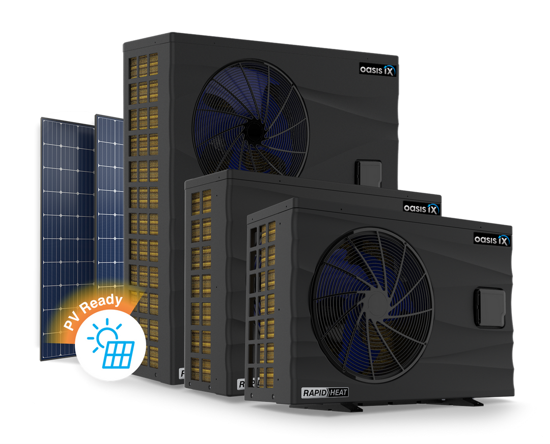 Sunlover Oasis iX Series Rapid Heat Inverter Electric Pool & Spa Heat Pump 19KW, Wi-FI, Hard-Wired (Single Phase)