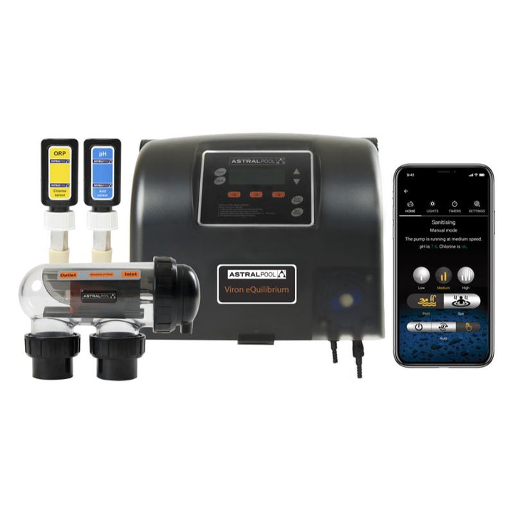 Astral Viron Equilibrium EQ25 Salt Chlorinator (No pH or ORP Sensor)